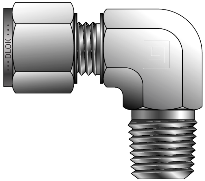 Male Elbow BSPT (For Metric Tube)